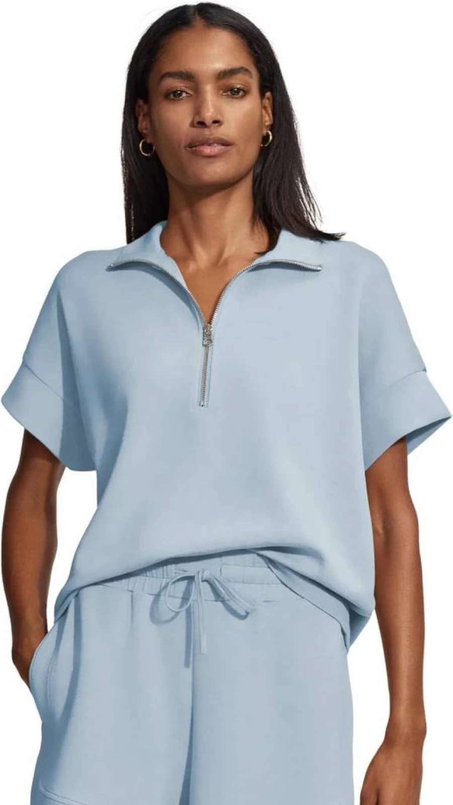 Varley Women's Ritchie Short Sleeve Sweatshirt - Casual Comfort Pullover Top