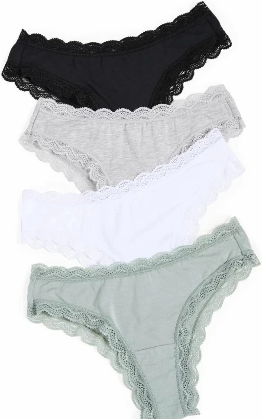 Stripe & Stare Women's Cotton Brazilian Underwear - Soft Comfortable Basic Briefs
