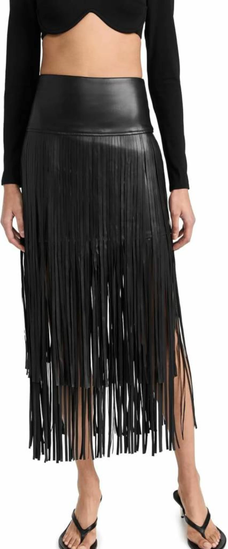 L'AGENCE Women's Karolina Fringe Skirt | Stylish & Trendy Designer Skirt