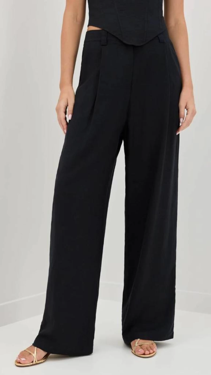 Lioness Women's La Quinta High-Waisted Casual Pants - Comfortable & Stylish Trousers for Everyday Wear