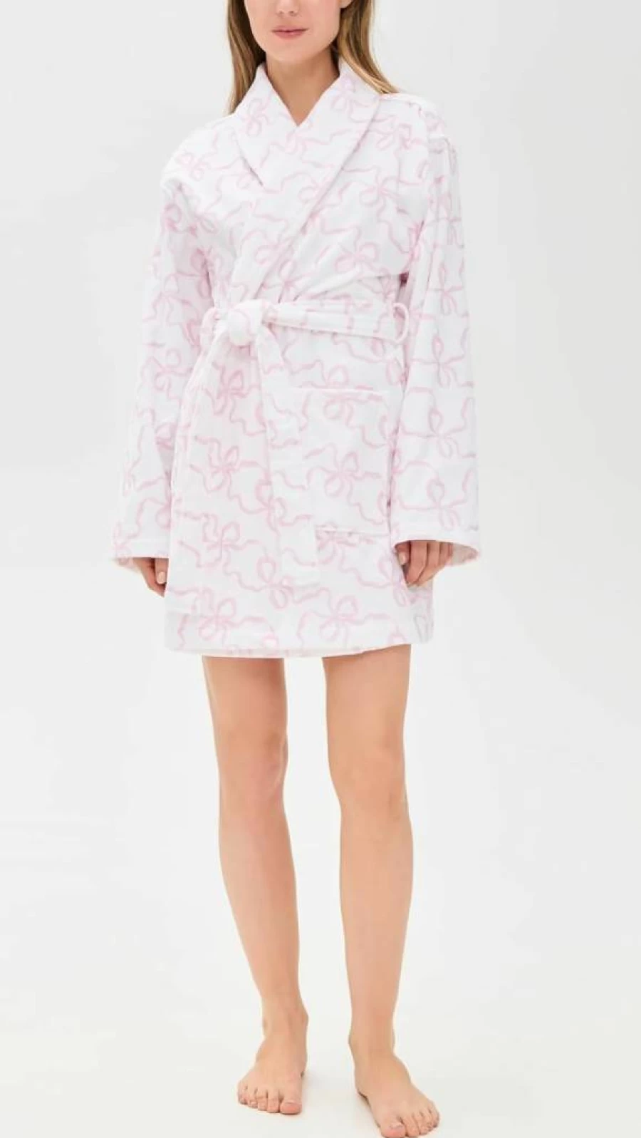 LOVESHACKFANCY Women's Indie Floral Lace Robe - Bohemian Chic Kimono Cover-Up