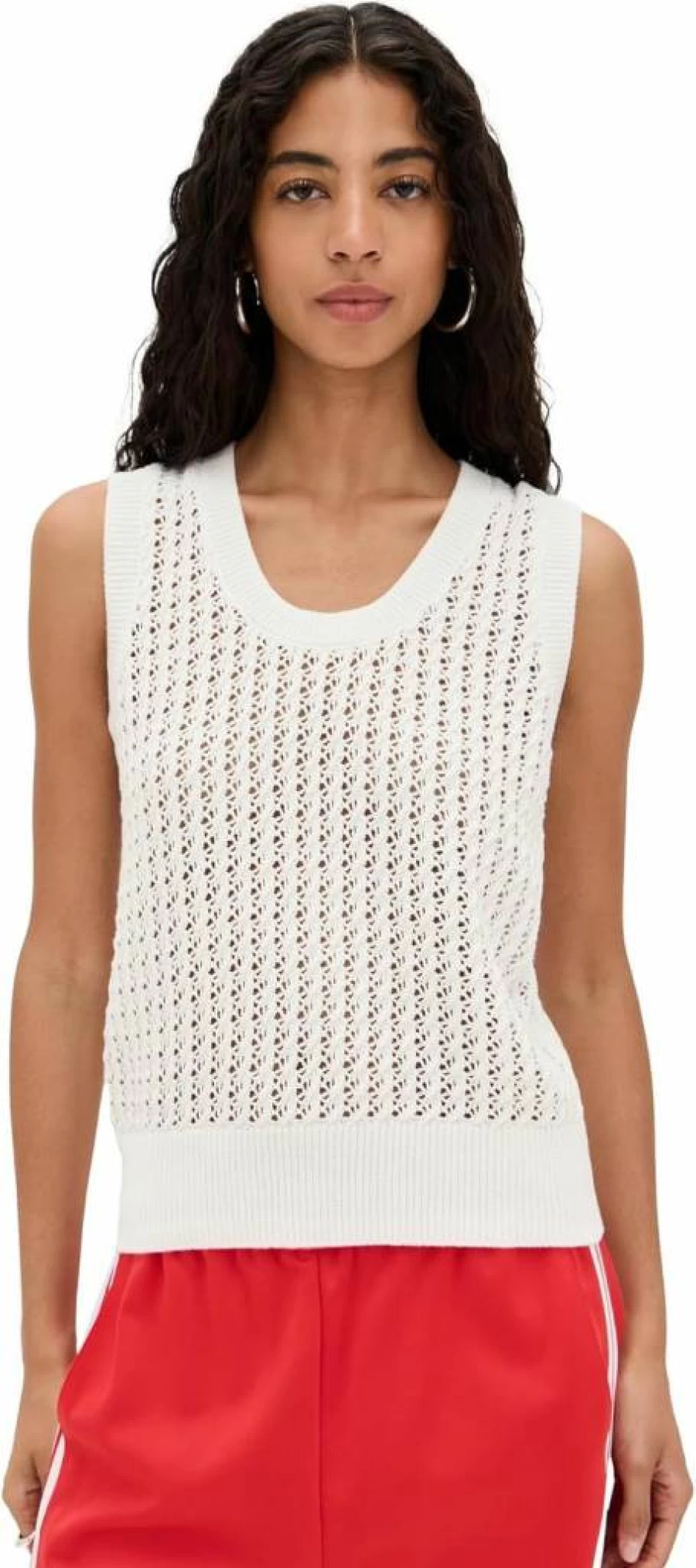 Varley Women's Ferns Open Knit Tank Top - Breathable Summer Casual Wear