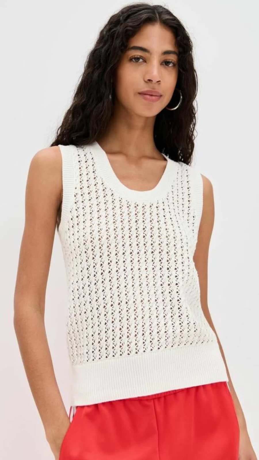 Varley Women's Ferns Open Knit Tank Top - Breathable Summer Casual Wear