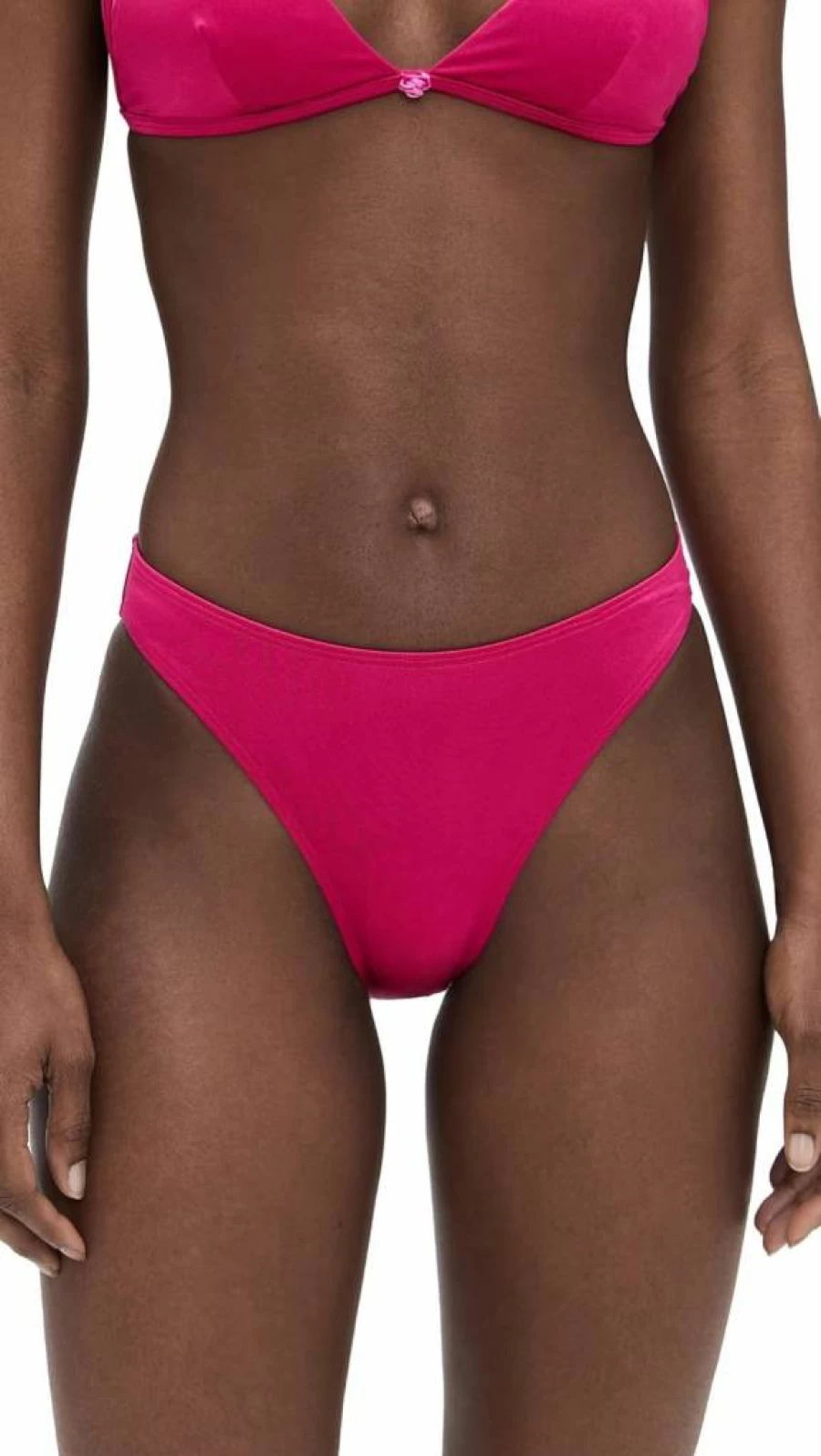 Good American Women's Satin Bikini Bottoms - High-Waisted Swim Bottoms for Women, Comfortable & Stylish Swimwear