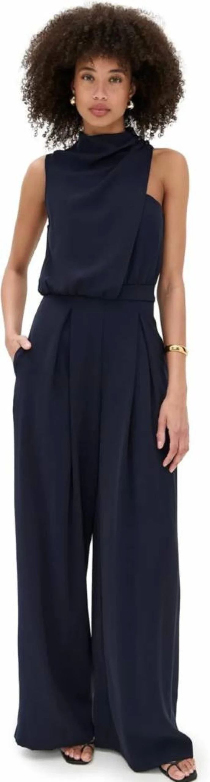Black Halo Floella Women's Jumpsuit - Elegant One-Piece Romper for Casual and Dressy Occasions