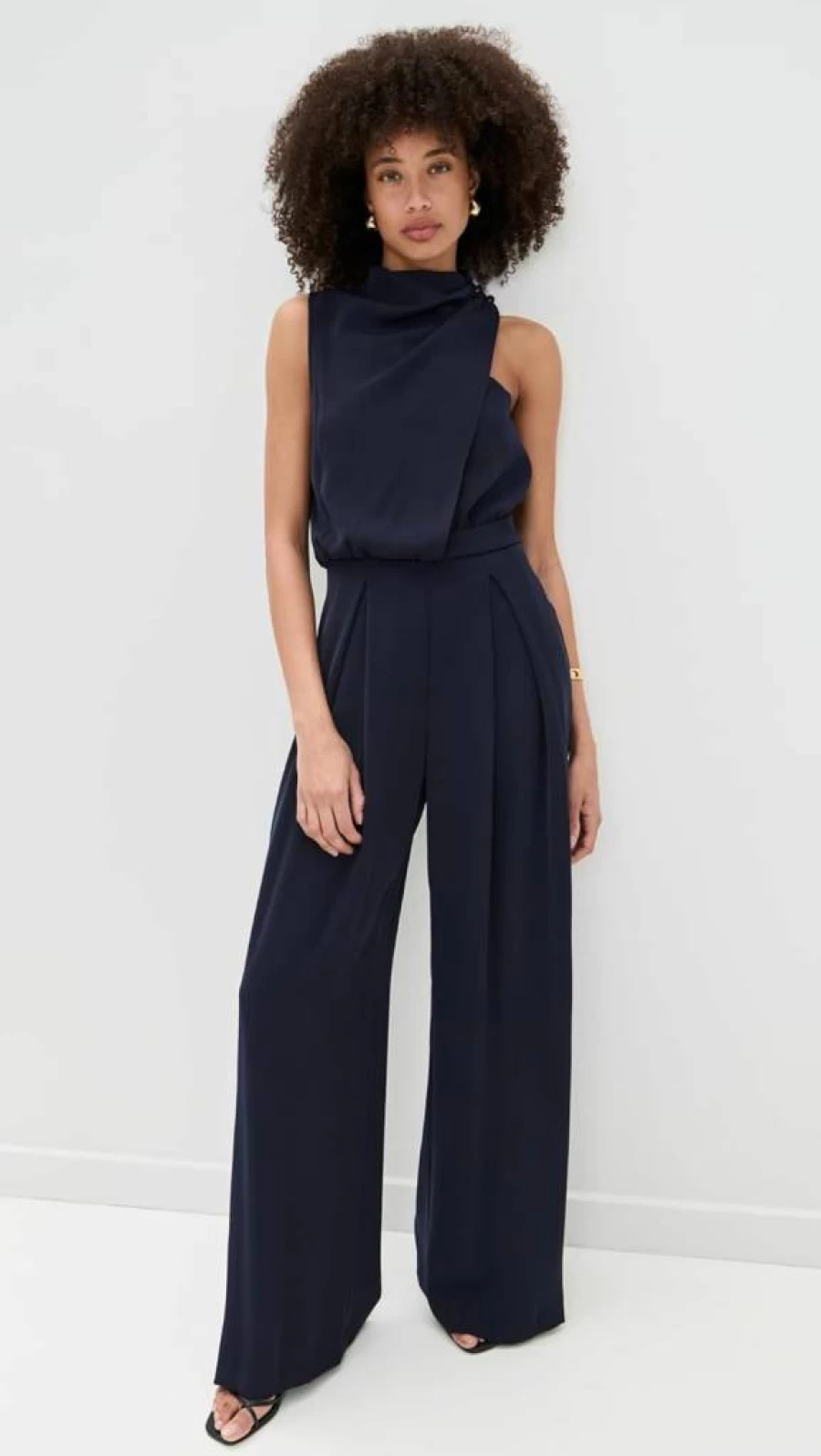 Black Halo Floella Women's Jumpsuit - Elegant One-Piece Romper for Casual and Dressy Occasions