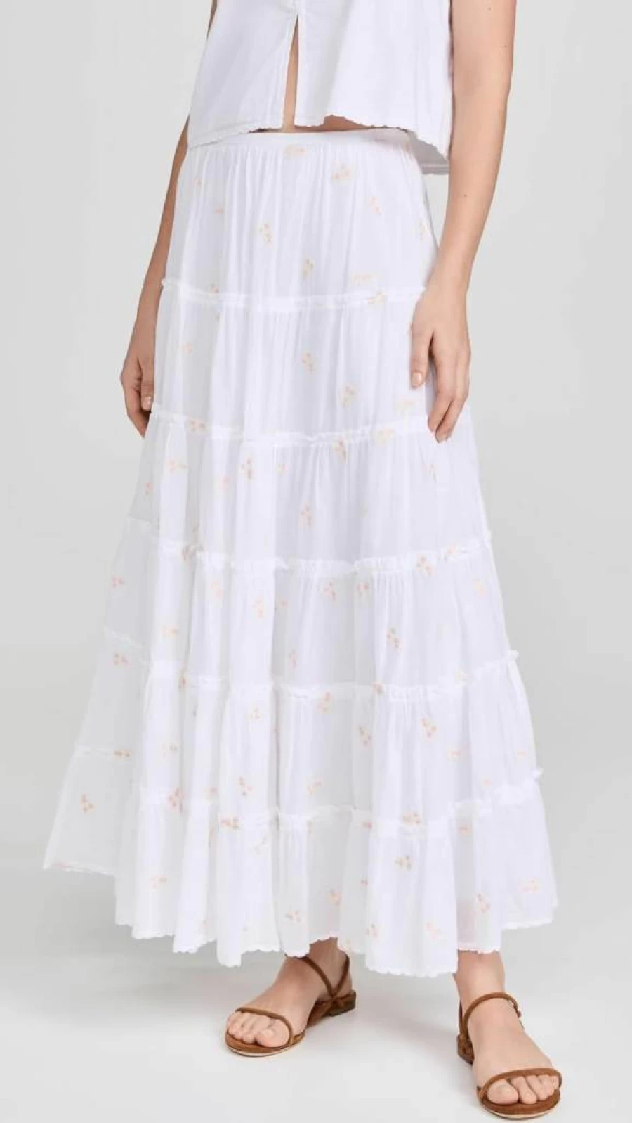 Ciao Lucia Women's Coralie Skirt | Flowy Boho Mini Skirt | Summer Beach Dress