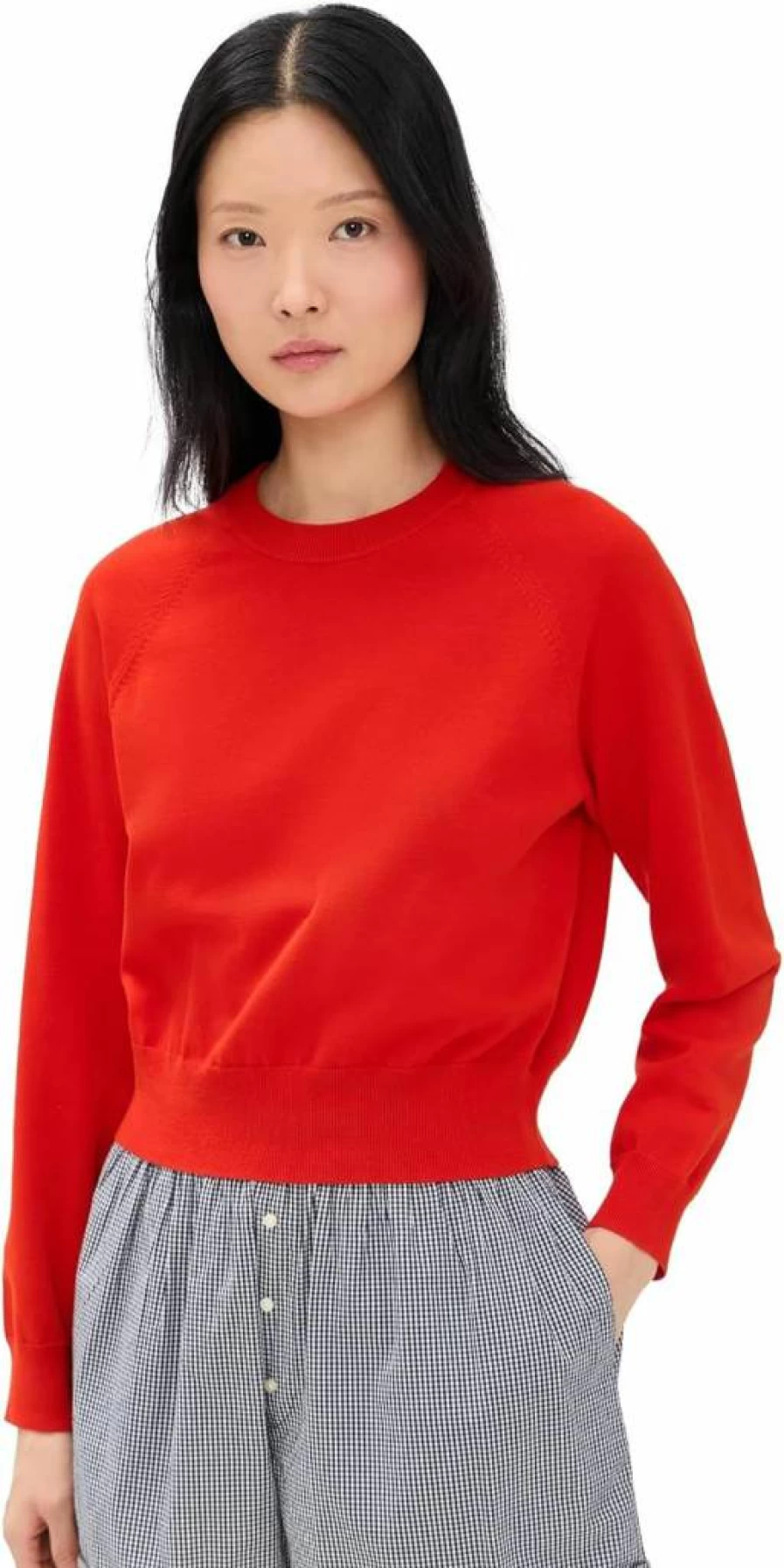 THE GREAT Women's Crew Neck Sweater - Classic Knit Pullover