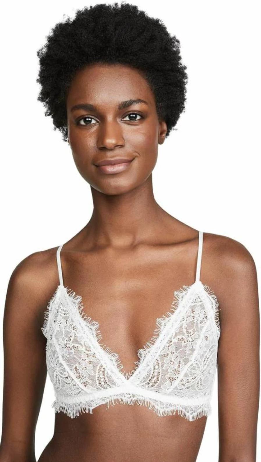 ANINE BING Women's Lace Bra with Trim - Elegant Lingerie for Comfort and Style