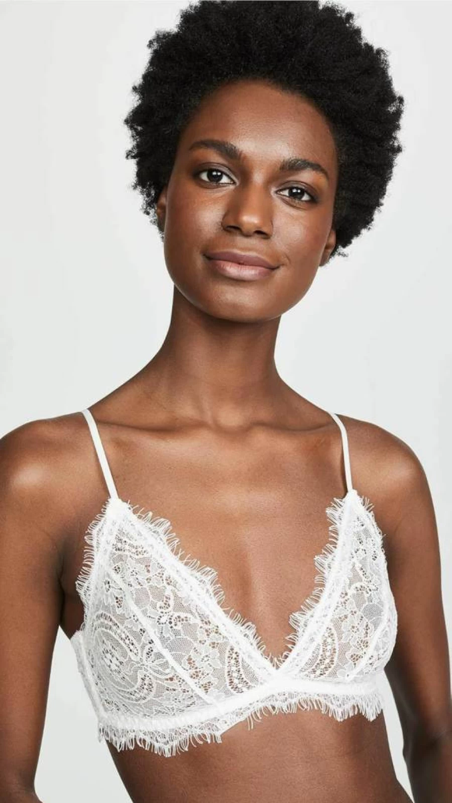 ANINE BING Women's Lace Bra with Trim - Elegant Lingerie for Comfort and Style