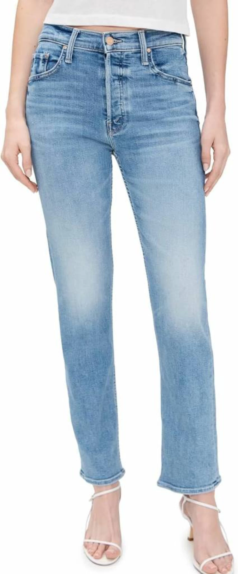 MOTHER The Tomcat High-Rise Wide-Leg Flood Jeans for Women