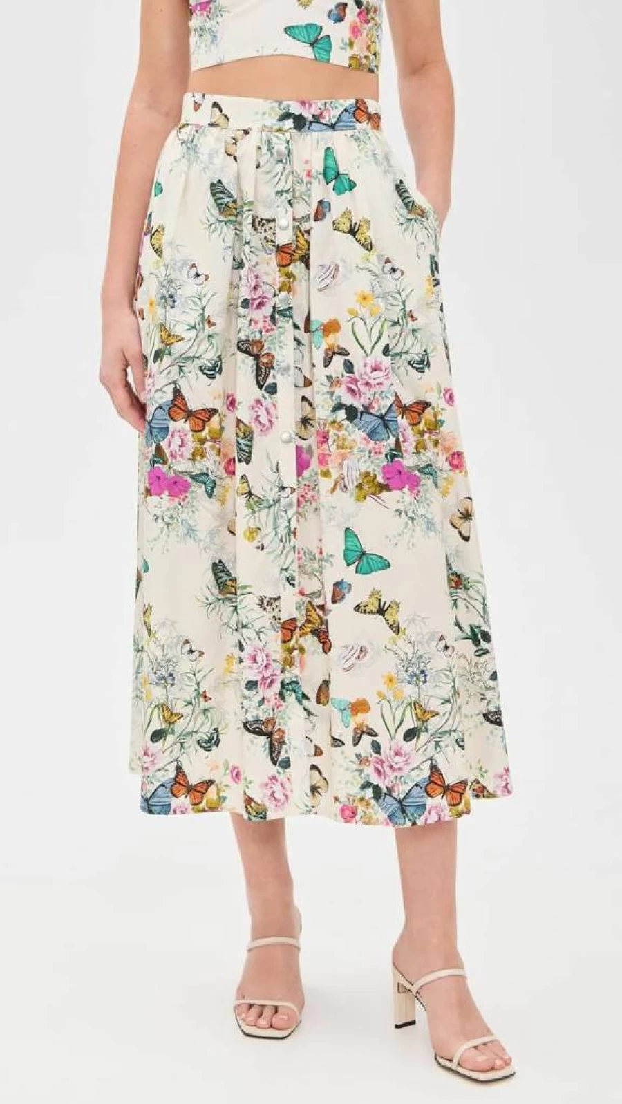L'AGENCE Women's Seina Plaid Front Pleated Midi Skirt - Stylish & Elegant Design