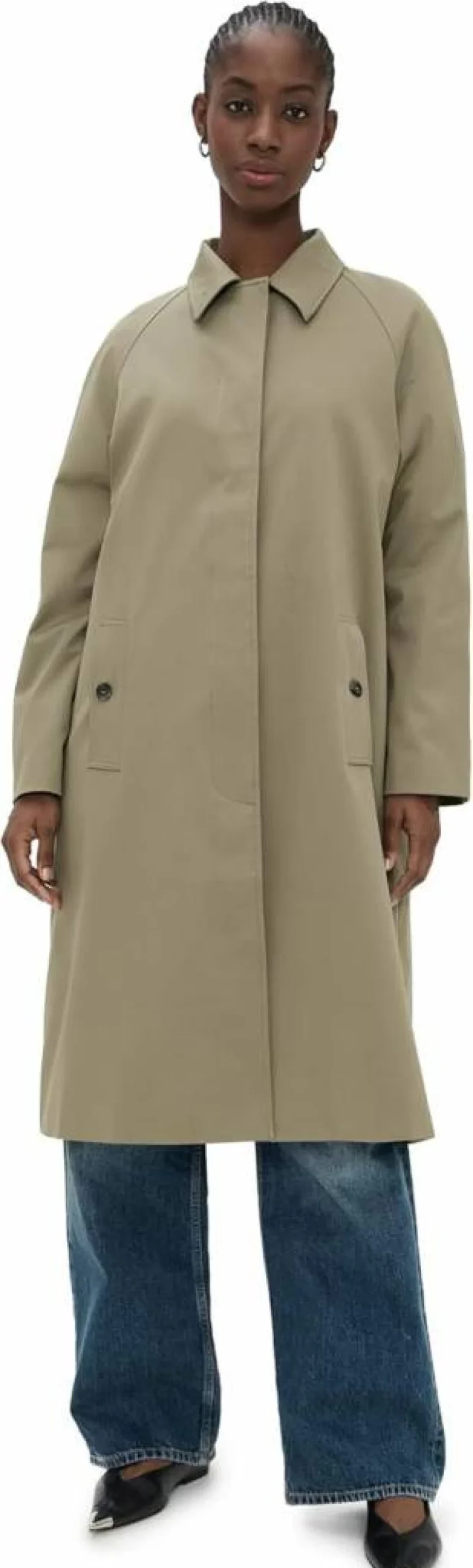 ANINE BING Women's Randy Oversized Trench Coat | Classic Long Waterproof Jacket | Luxury Outerwear for Women