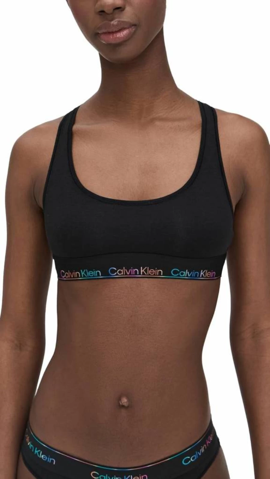 Calvin Klein Women's Pride Cotton Modal Unlined Bralette - Icon Comfort Underwear