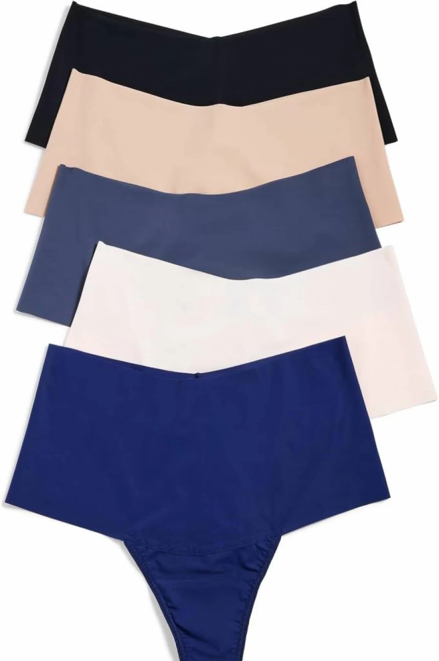 Hanky Panky Women's Breathe Hi-Rise Underwear 5-Pack - Soft Comfortable High Waisted Panties