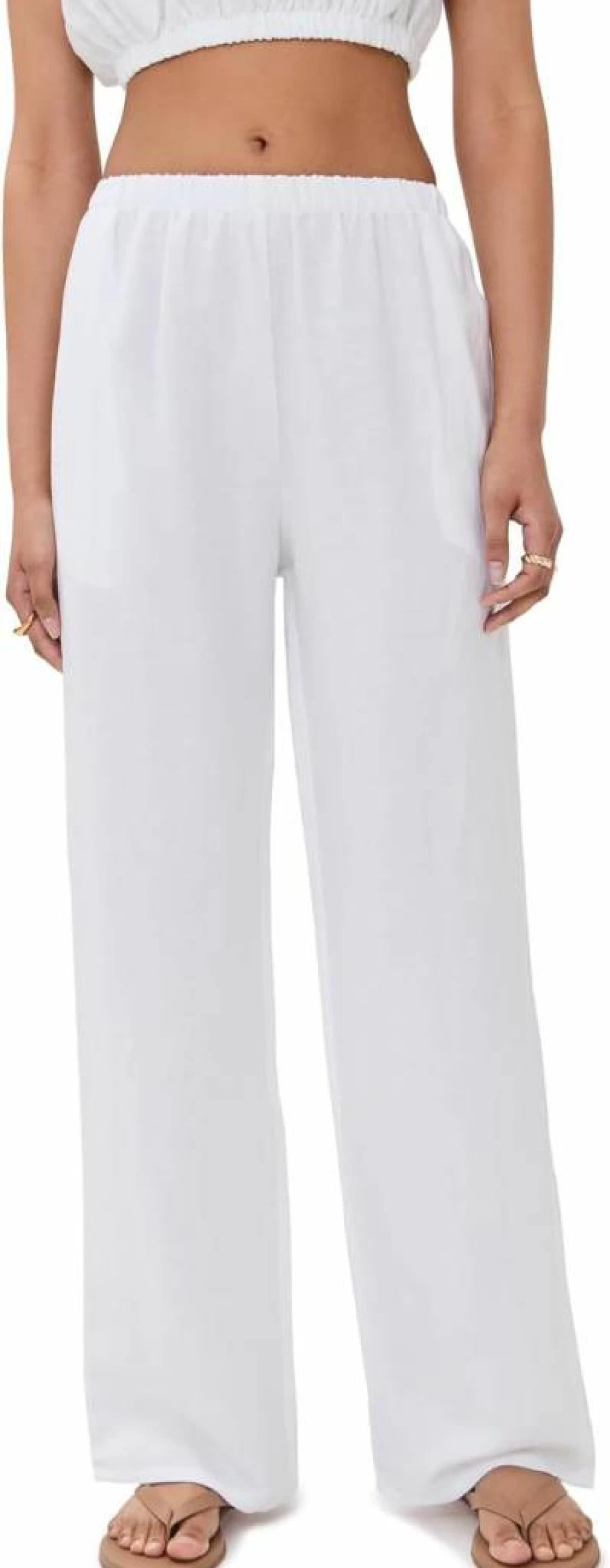 LE BOP Women's Camille High-Waisted Pull-On Pants - Comfortable Stretch Work Trousers for Women