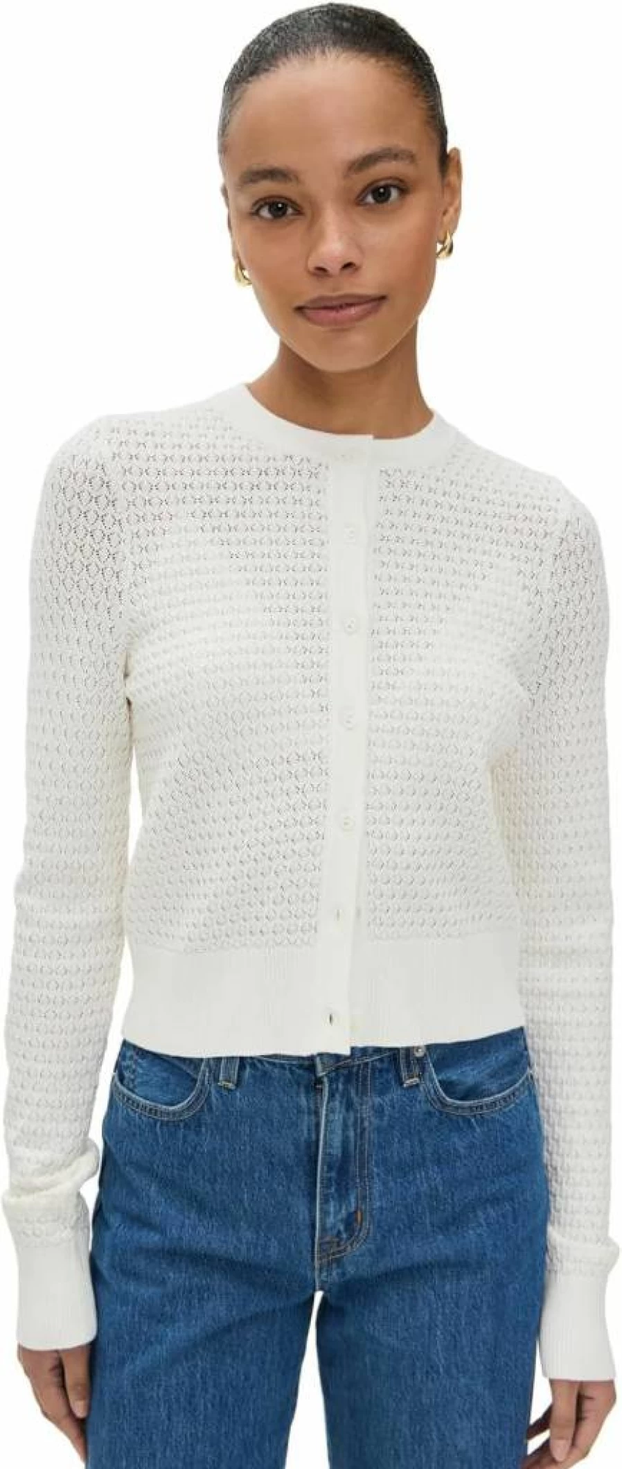Joe's Women's Pointelle Dani Cardigan - Soft Knit Sweater for Women
