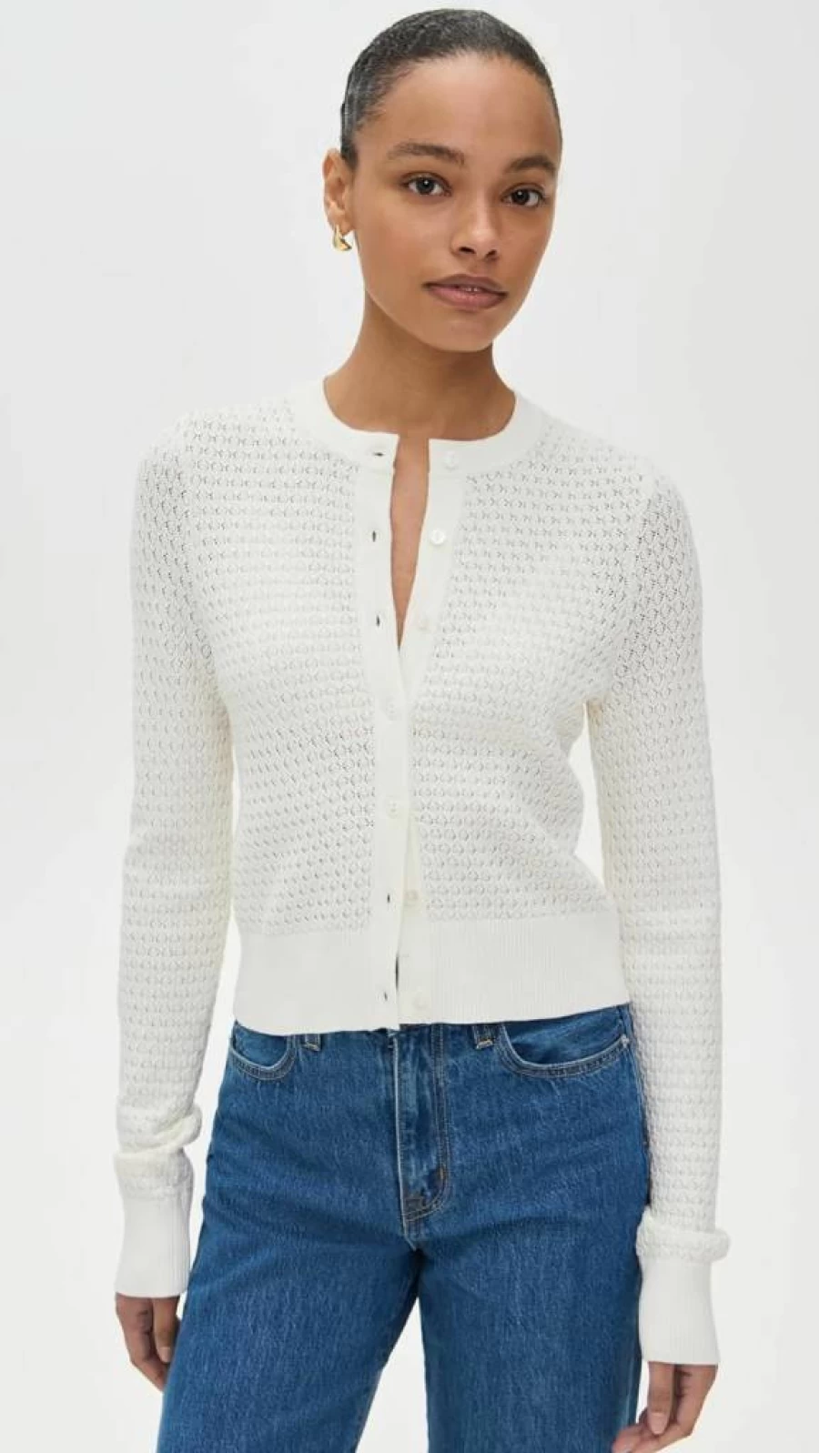Joe's Women's Pointelle Dani Cardigan - Soft Knit Sweater for Women