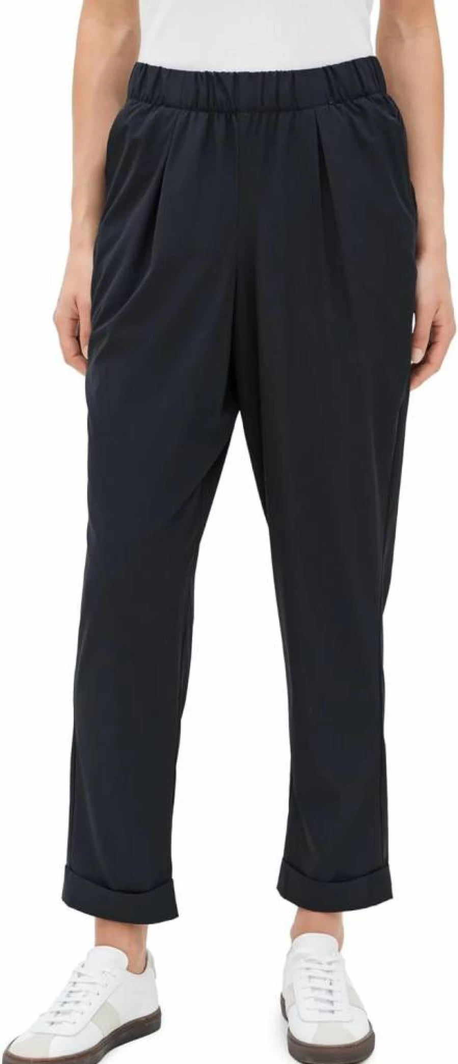 Varley Women's Alana High-Rise Slim Tapered Ankle Pants - 27" Inseam Athletic Fit Yoga Workout Trousers
