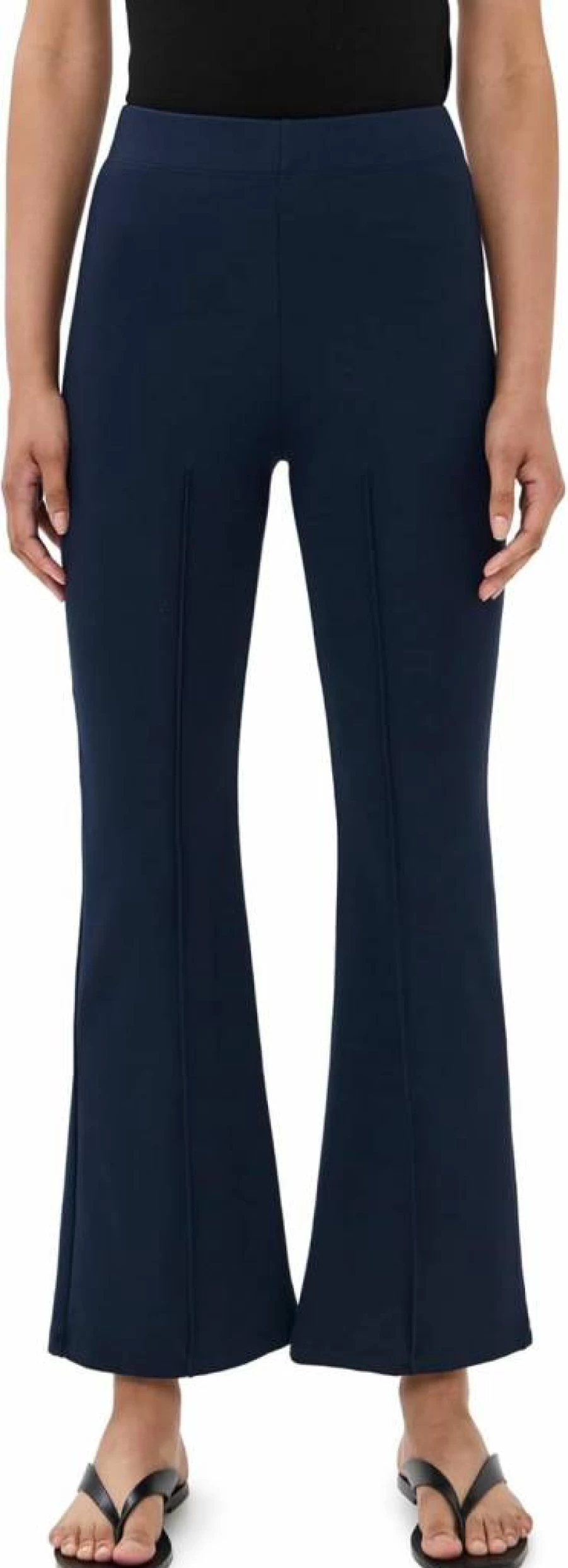 LE BOP Women's Eloise High-Waisted Pants - Comfortable Stretch Trousers for Casual & Office Wear