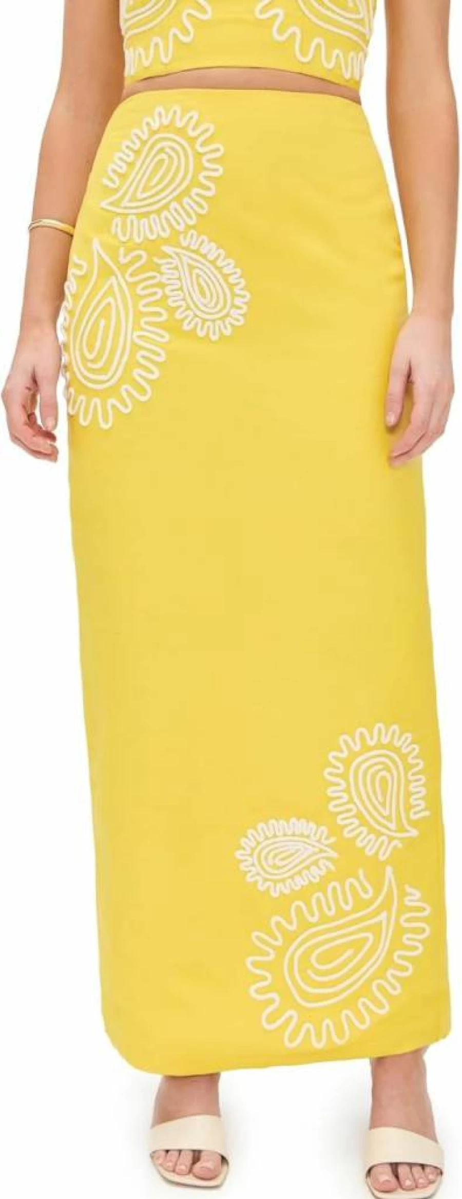 Significant Other Women's Carly Maxi Skirt - Flowy Boho Long Skirt with High Waist for Women