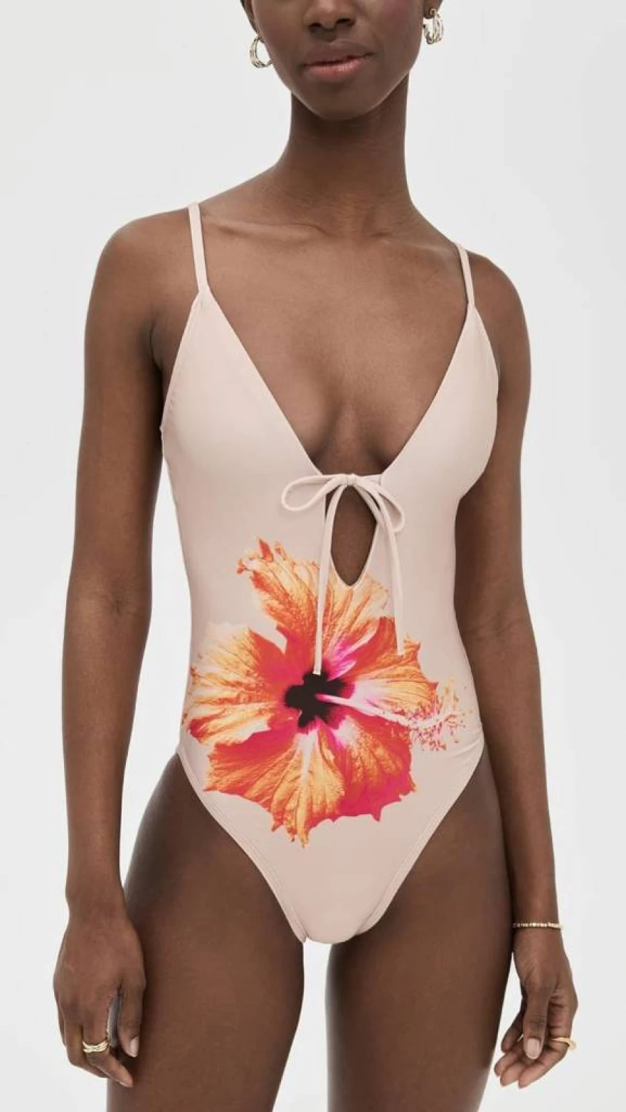 Good American Women's Deep Dive Satin One-Piece Swimsuit