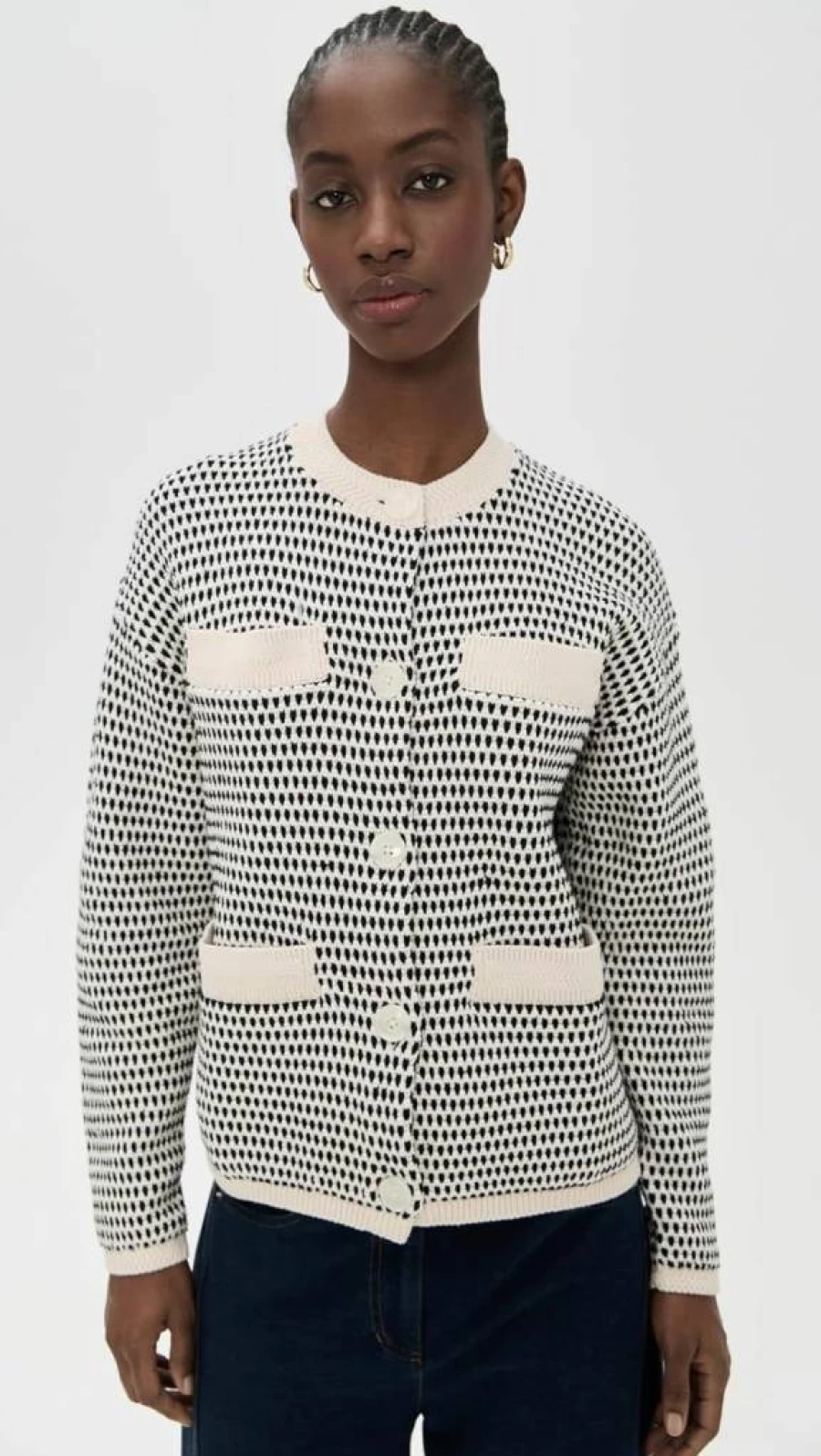 Varley Women's Tidewell Textured Knit Jacket - Stylish Casual Outerwear for Women