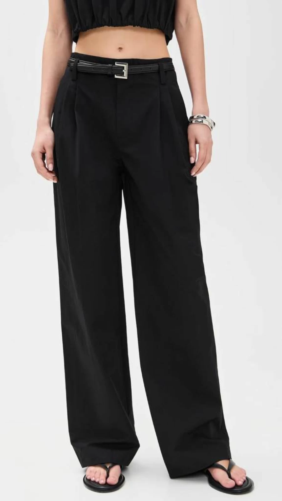 Vince Women's High Rise Pleated Wide Leg Pants - Elegant Tailored Trousers for Women