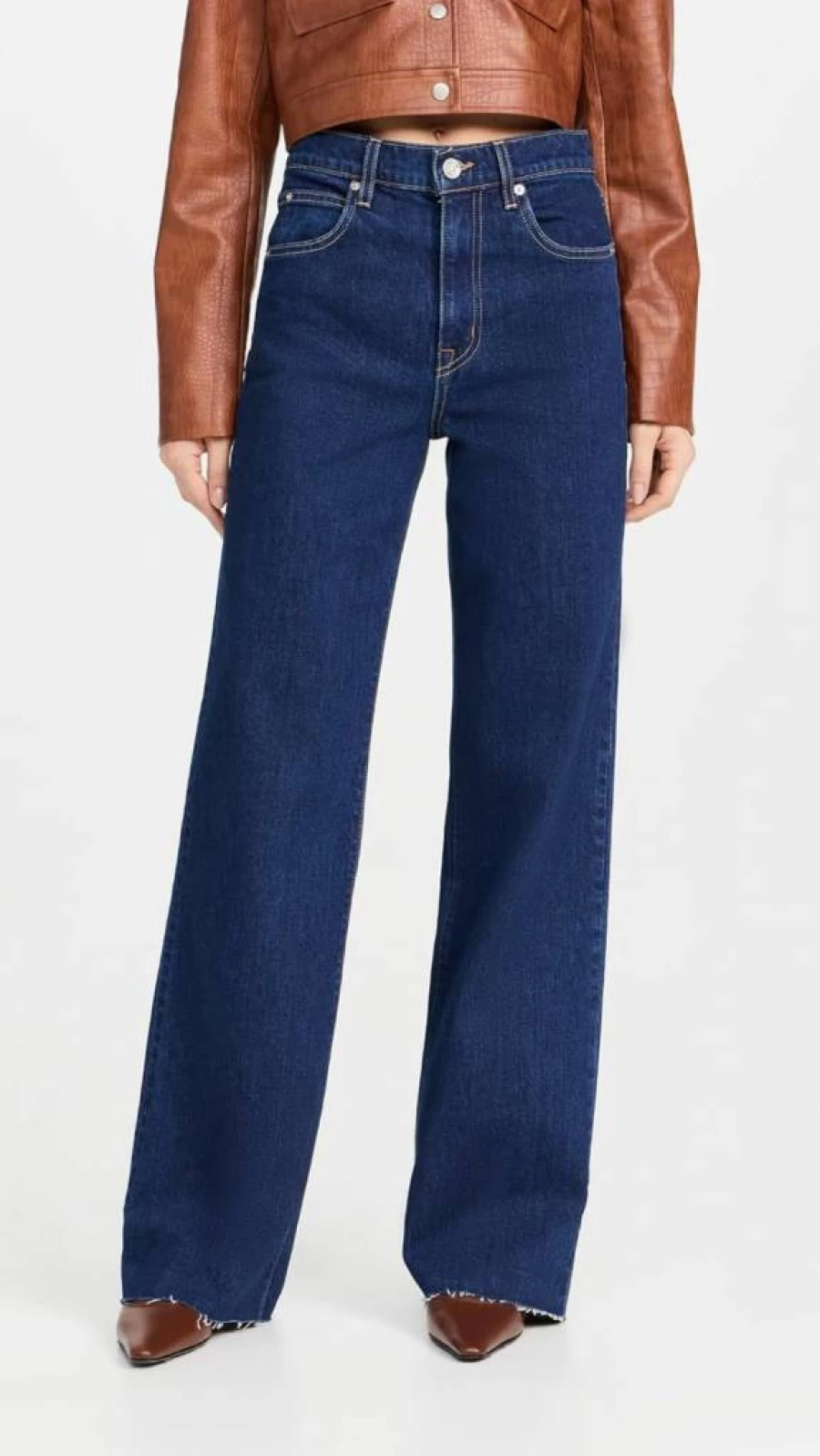 SLVRLAKE Women's Grace High-Rise Slim Fit Stretch Denim Jeans for Elegant Comfort