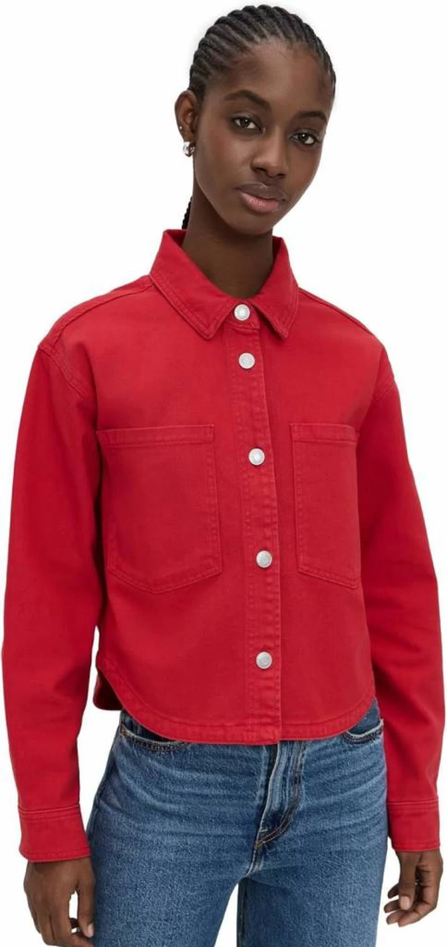Z SUPPLY Women's Cropped Denim Jacket - Lightweight All-Day Comfort for Casual Outfits