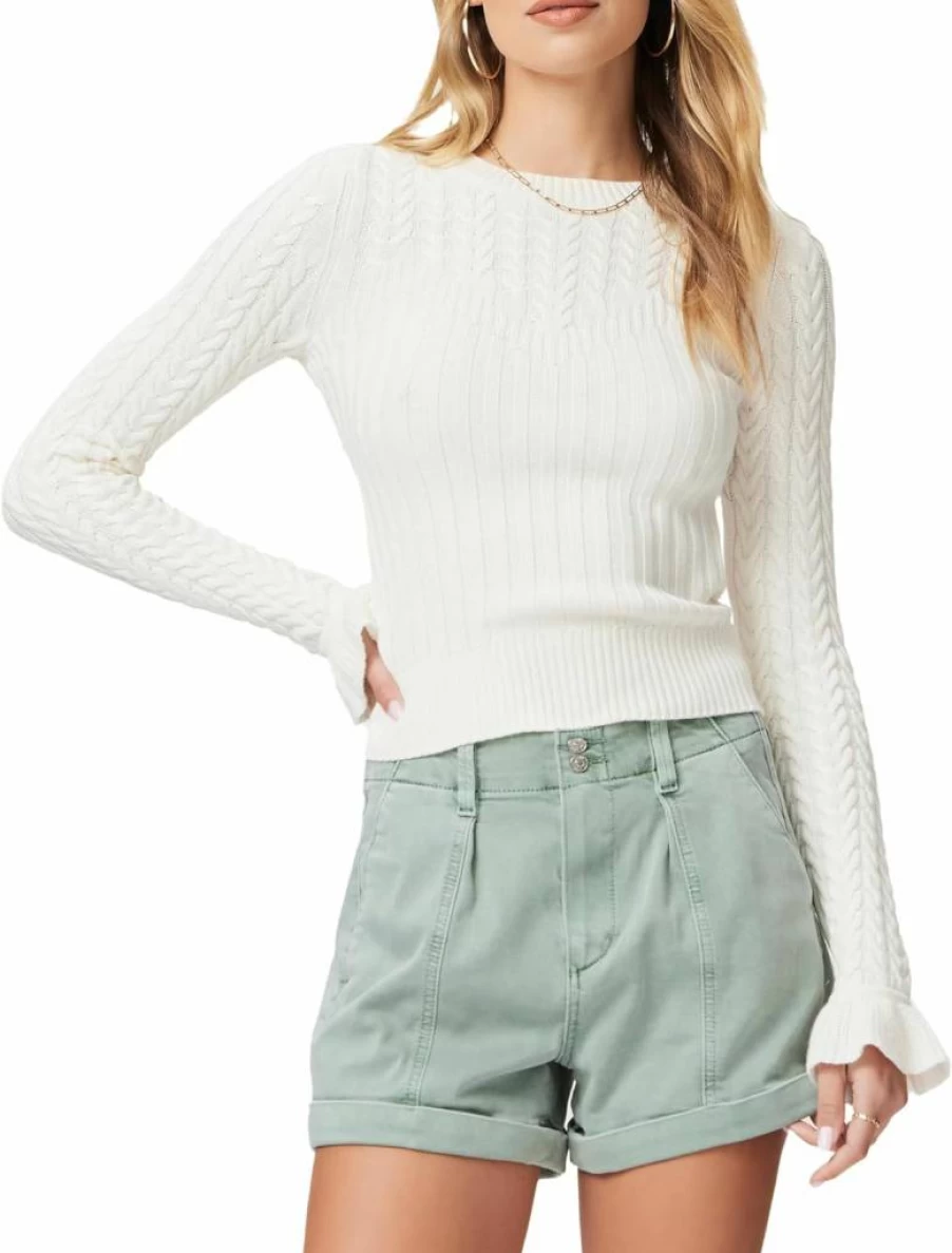 PAIGE Women's Brooklyn Shorts - High-Waisted Denim Shorts for Women - Comfortable & Stylish Casual Wear