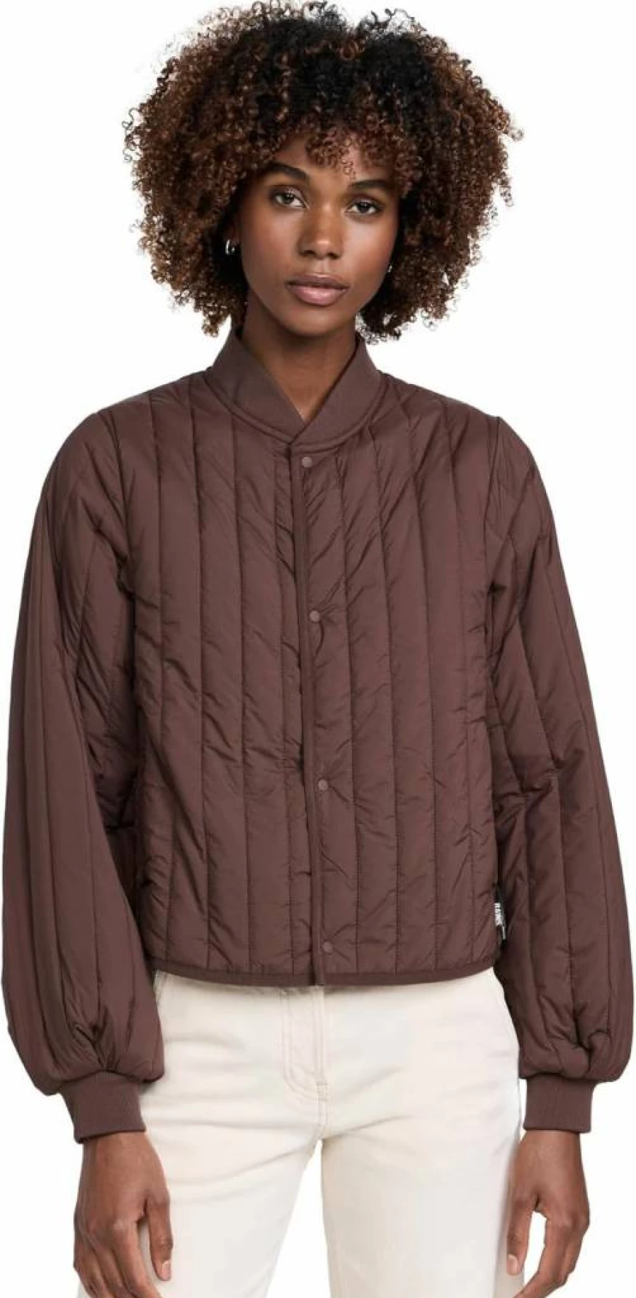 RAINS Women's Banja Liner Waterproof Bomber Jacket | Lightweight Windbreaker Coat