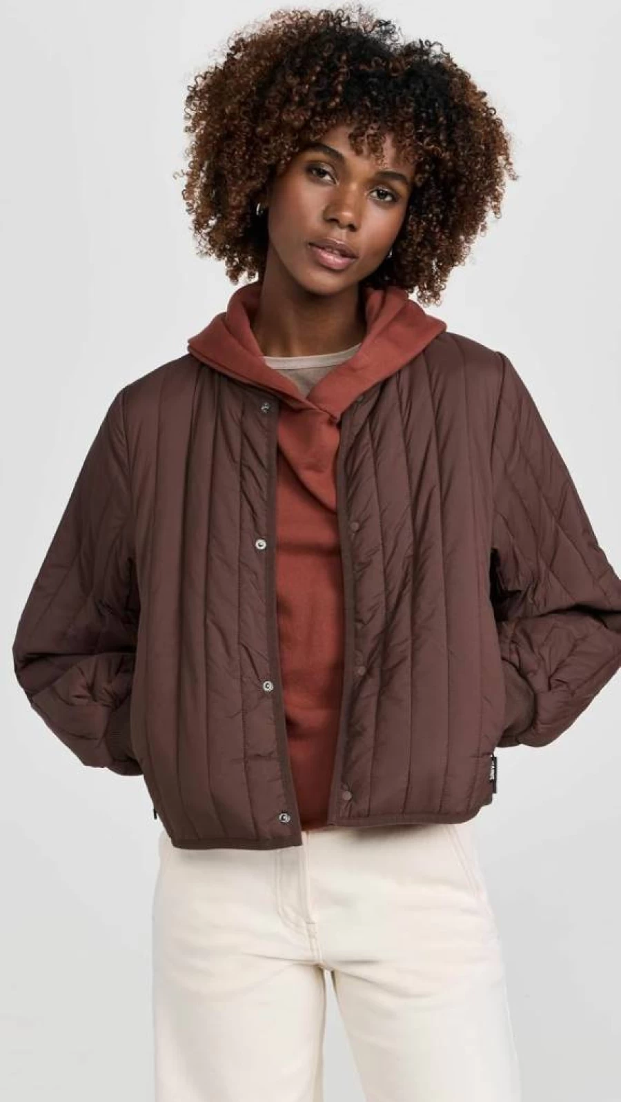 RAINS Women's Banja Liner Waterproof Bomber Jacket | Lightweight Windbreaker Coat
