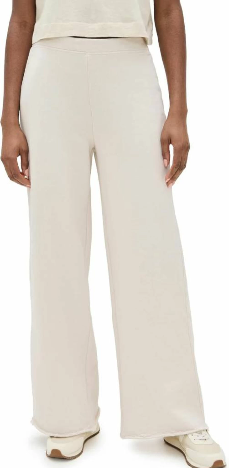 Perfect White Tee Women's Amber French Terry Wide Leg Lounge Pants