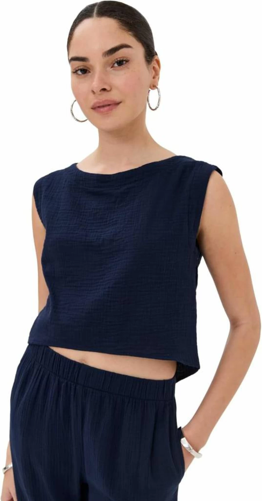 LE BOP Women's Odette Top - Stylish Casual Blouse for Women