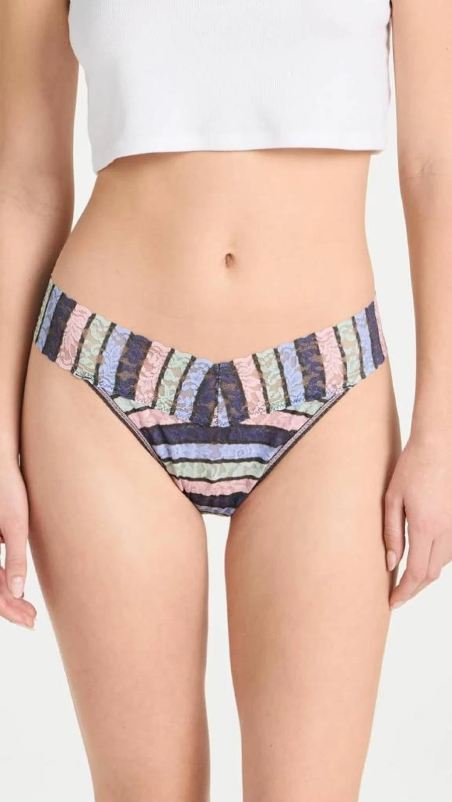 Hanky Panky Original Rise Signature Lace Thong for Women - Comfortable One Size Fits 4-14