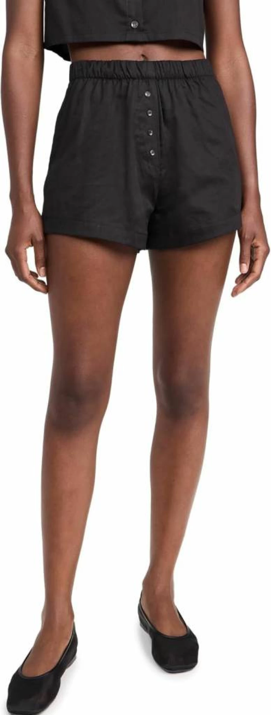 Leset Women's Yoko High-Waisted Cotton Boxer Shorts - Comfortable & Breathable Underwear
