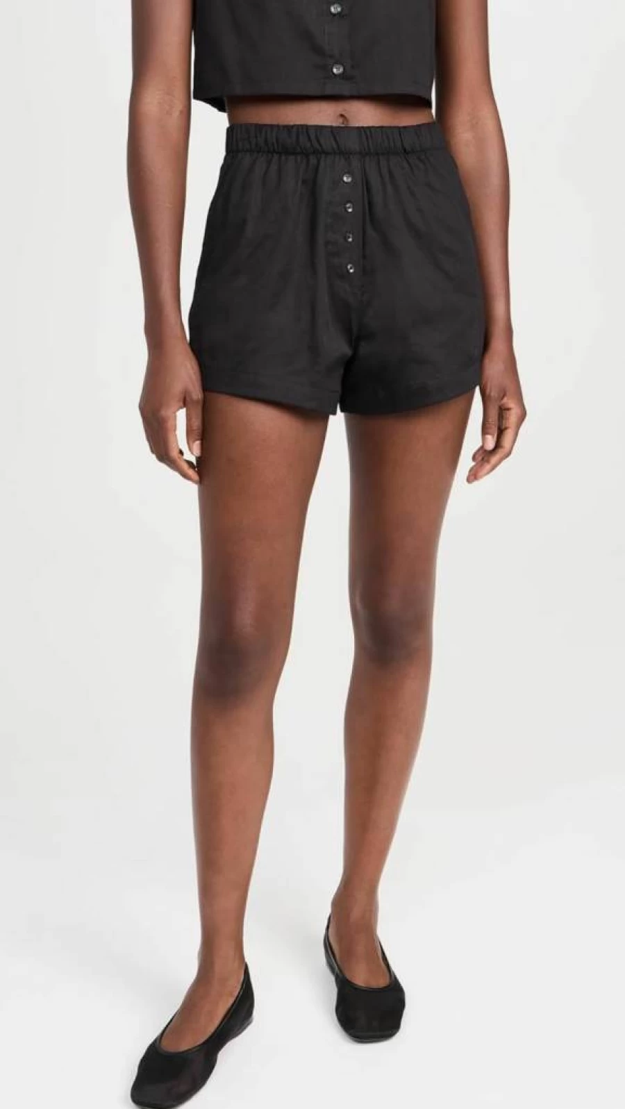 Leset Women's Yoko High-Waisted Cotton Boxer Shorts - Comfortable & Breathable Underwear