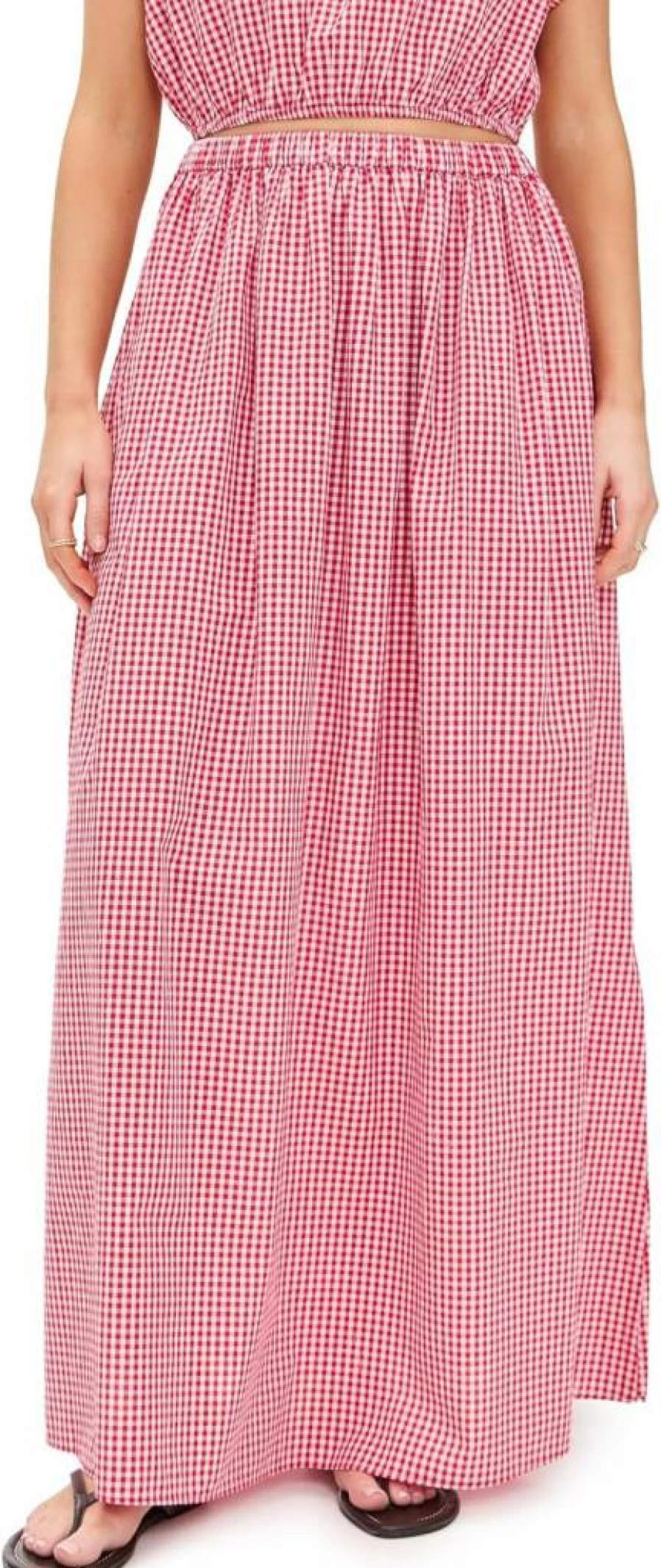 Playa Lucila Women's Flowy Maxi Skirt - Elegant Long Boho Skirt for Summer