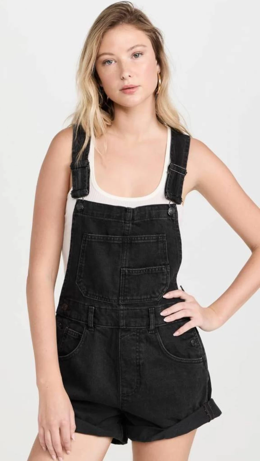 Free Women's Ziggy Shortalls by Free People - Stylish Denim Overalls & Jumpsuits