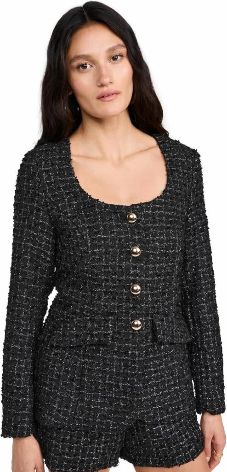 Amanda Uprichard Women's Kya Romper Long Sleeve Jumpsuit - Elegant One-Piece Outfit for Women
