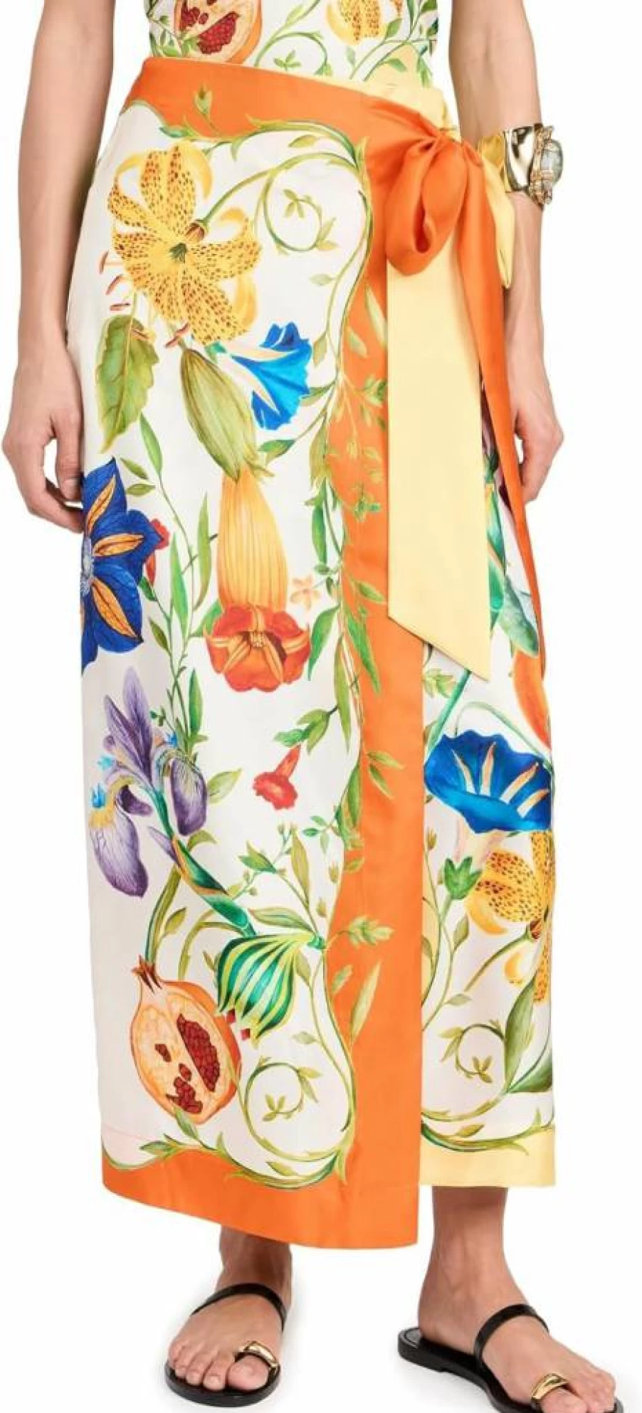 Alemais Women's Flores Printed Sarong Skirt - Boho Beach Wrap Skirt