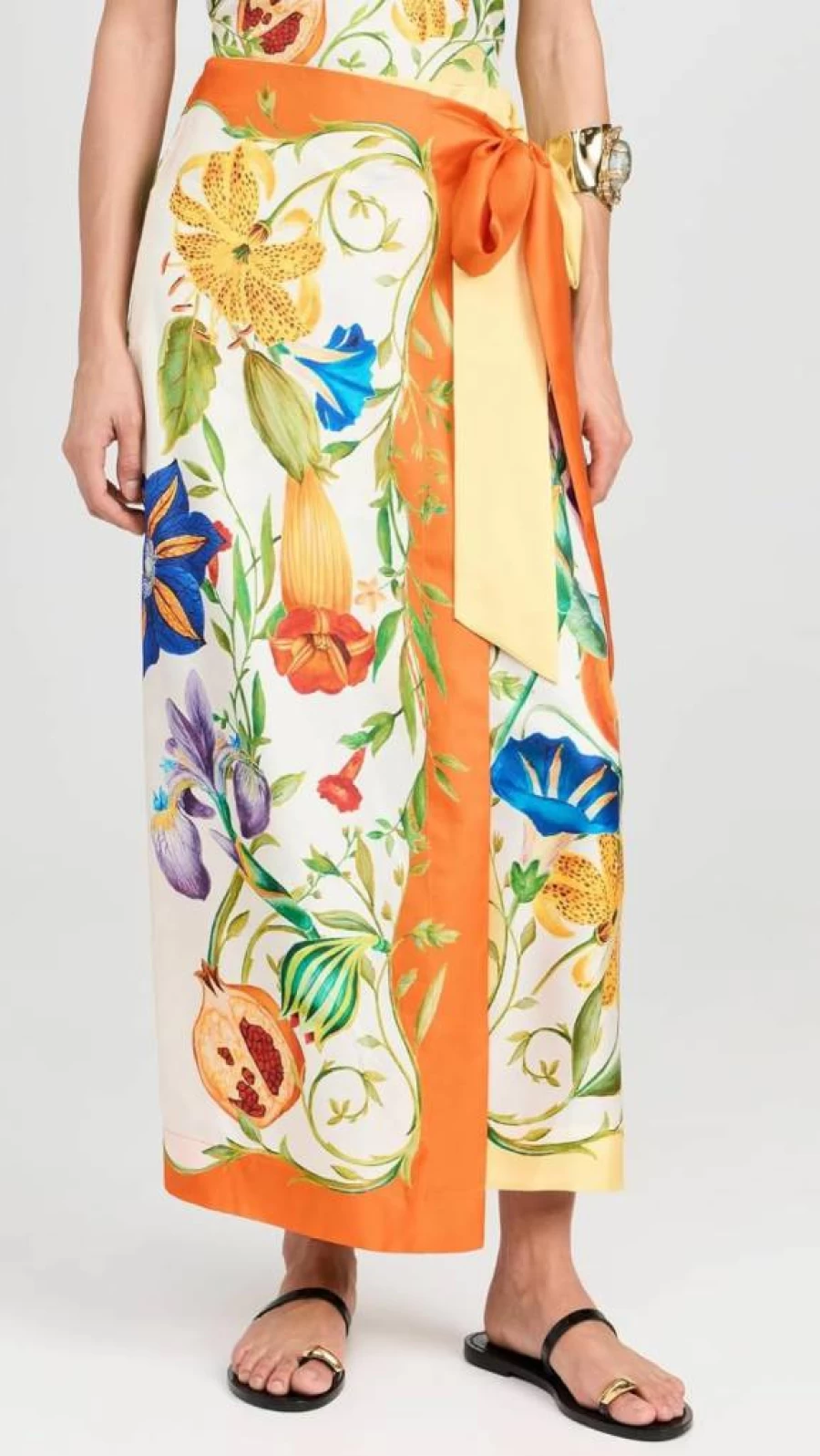 Alemais Women's Flores Printed Sarong Skirt - Boho Beach Wrap Skirt