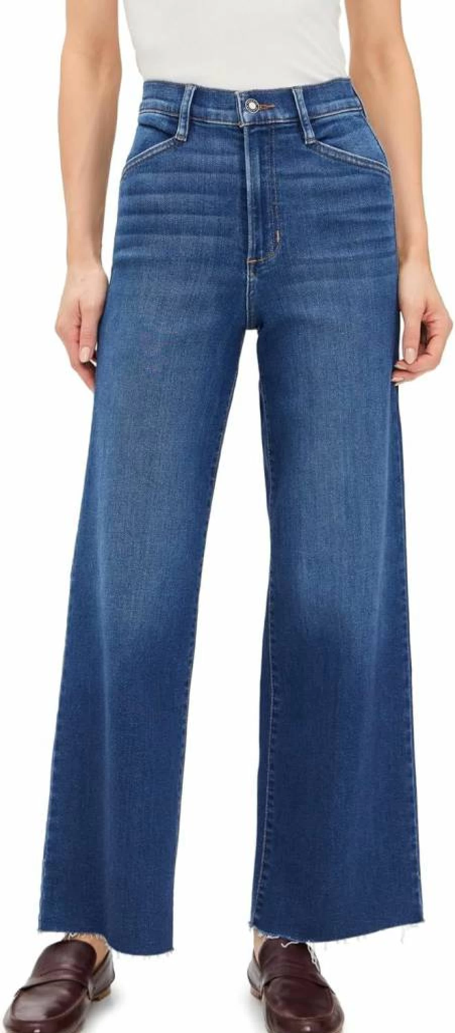 Favorite Daughter Women's Mischa Super High Rise Wide Leg Ankle Jeans