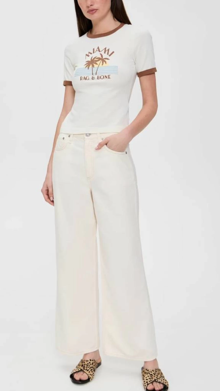 Rag & Bone Women's Andi High Rise Wide Leg Jeans - Lightweight Comfort & Stylish Fit