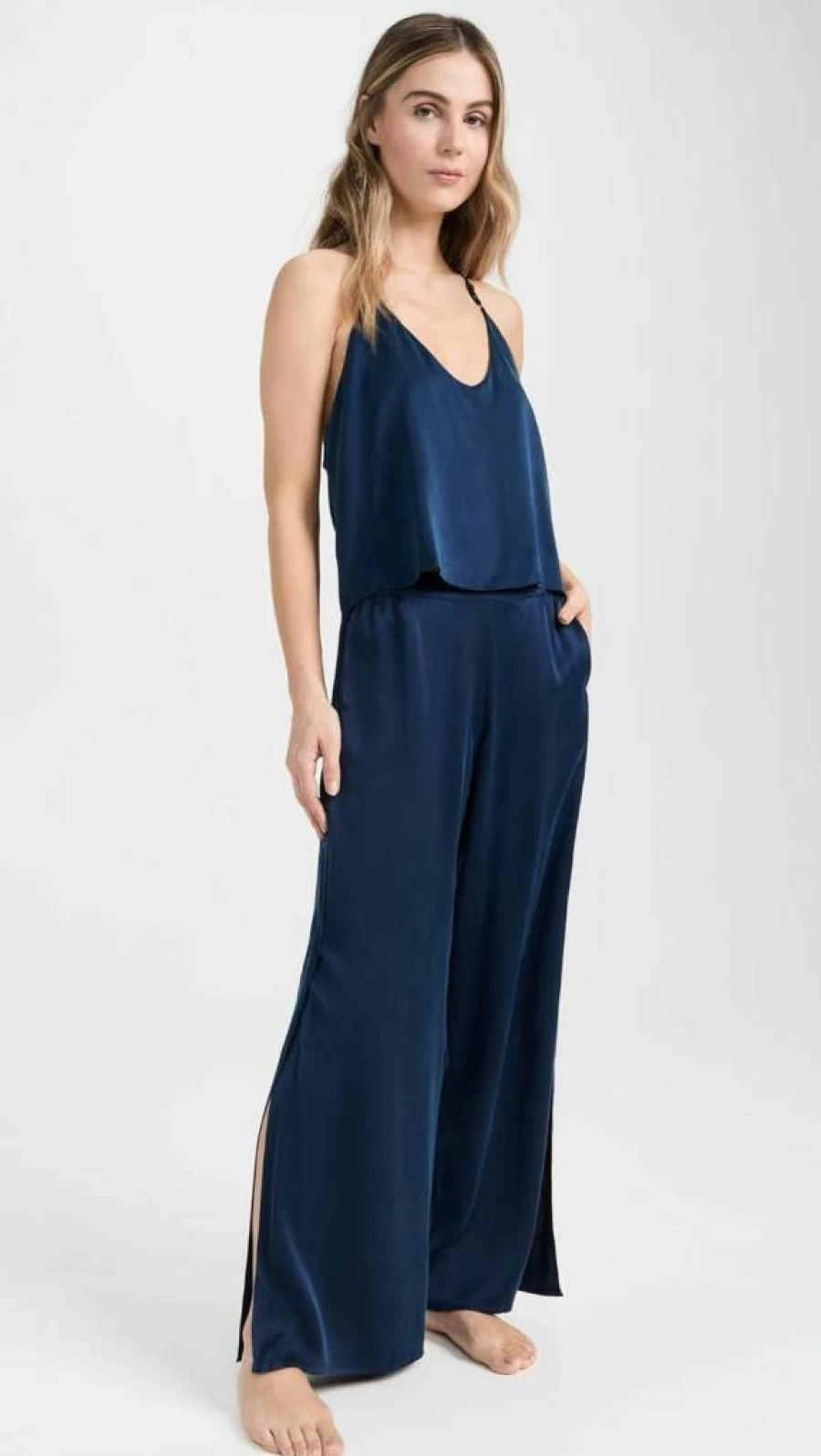 Lunya Women's Washable Silk Cami & Shorts Set - Luxurious Sleepwear Pajama Set