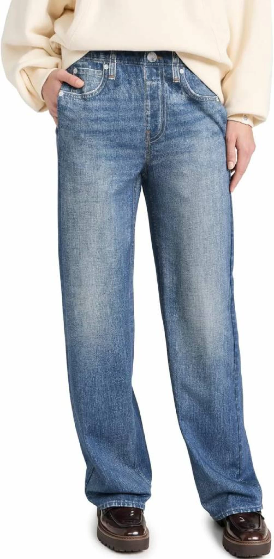 Rag & Bone Women's Miramar High-Waisted Wide Leg Pants - Casual Chic Trousers for Women