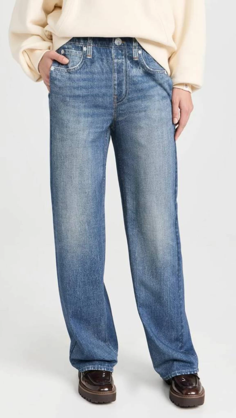 Rag & Bone Women's Miramar High-Waisted Wide Leg Pants - Casual Chic Trousers for Women