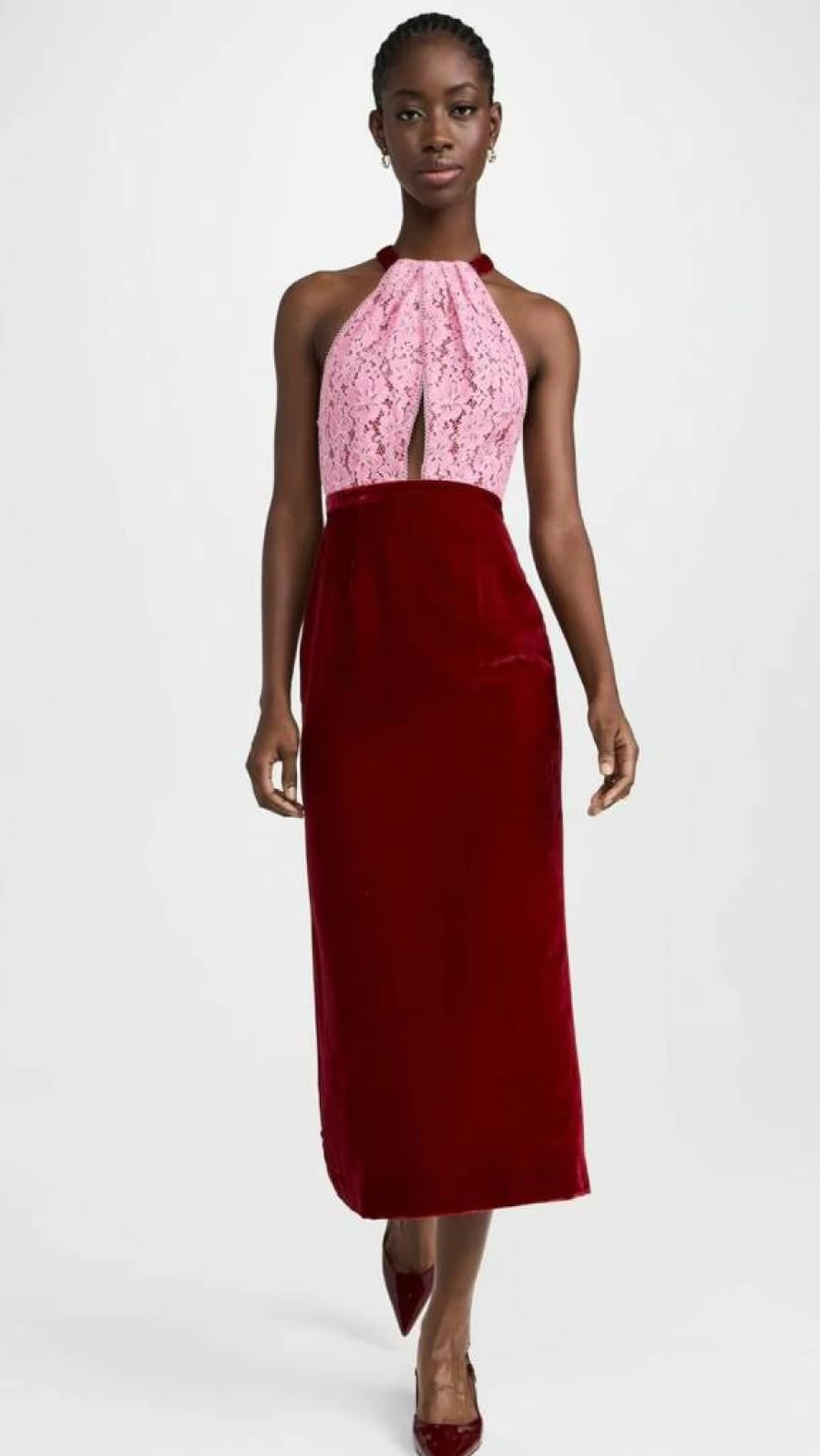 SALONI Women's Wallis Velvet Dress - Elegant Velvet Evening Gown