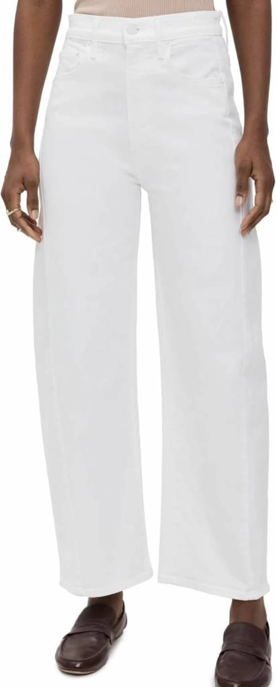 MOTHER Women's High-Rise Ankle Jeans - Slim Fit Cropped Denim Pants for Women